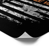 第3信号旅団退役軍人ヴィンテージU.sフラッグベテラ ポスター (角)