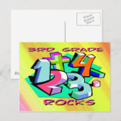 第3勾配岩 – 数 ポストカード (正面/裏面)