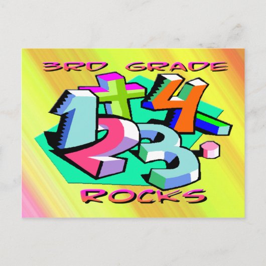 第3勾配岩 – 数 ポストカード (正面)