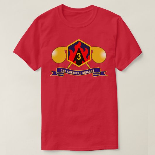 第3化学旅団SSI w BrリボンX Tシャツ (デザイン正面)