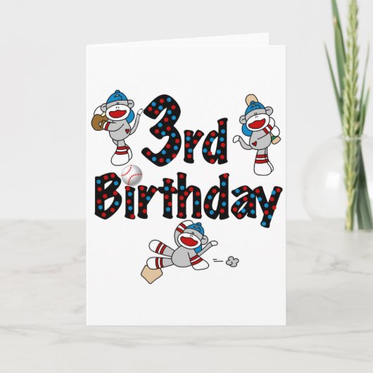 第3回ソックサル野球誕生日 カード (正面)