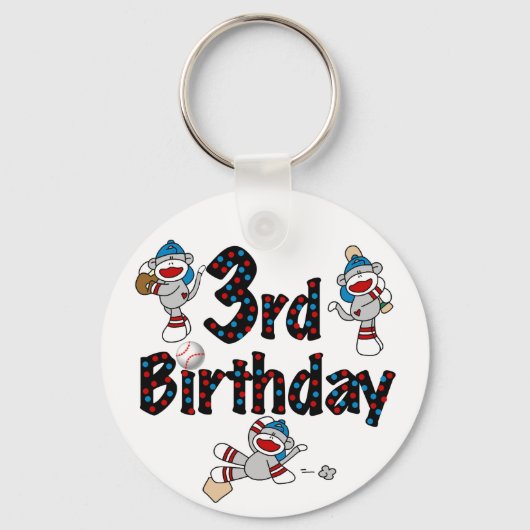 第3回ソックサル野球誕生日 キーホルダー (正面)