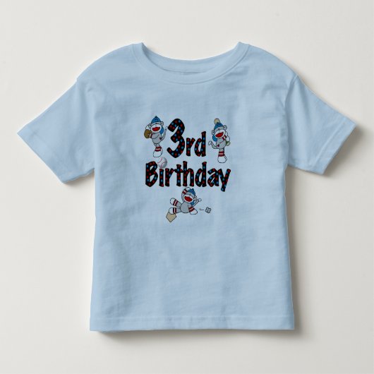第3回ソックサル野球誕生日 トドラーTシャツ (正面)