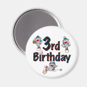 第3回ソックサル野球誕生日 マグネット (正面/裏面)