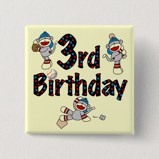 第3回ソックサル野球誕生日 缶バッジ (正面)
