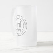 第3回トロフィー賞受賞 フロストグラスビールジョッキ (正面左)