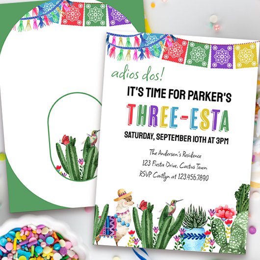 第3回バースデースリーエスタメキシコカラフルフィエスタ 招待状