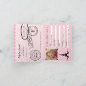 第3回バースデーパリパスポート招待状 招待状 (内部)