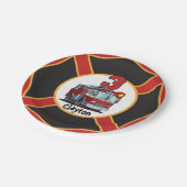 第3回バースデー消防車 ペーパープレート (アングル)