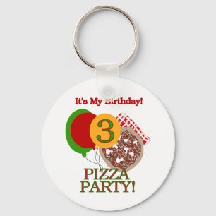 第3回ピザパーティー誕生日Tシャツとギフト キーホルダー