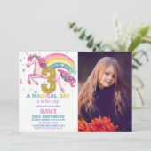 第3回ユニコーン誕生日招待状と写真 招待状 (スタンド正面)