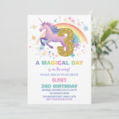 第3回ユニコーン誕生日招待状 招待状 (スタンド正面)