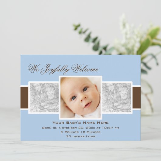 第3回生誕発表（青） 案内状 (スタンド正面)