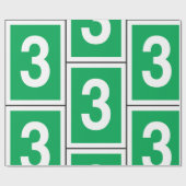 第3回白と緑のラッピング紙 ラッピングペーパー (フラット)