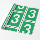 第3回白と緑のラッピング紙 ラッピングペーパー (アンロールド)