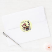 第3回誕生日の海賊Tシャツとギフト ラウンドシール (封筒)