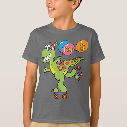第3回誕生日恐竜 Tシャツ (正面)