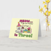 第3回誕生日Tシャツ&ギフト カード (黄色い花)