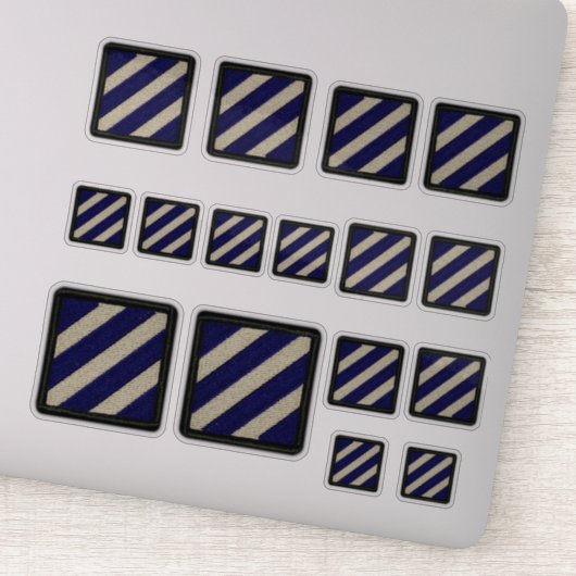 第3回INF歩兵師団フォートスチュワート等高線 シール (詳細)