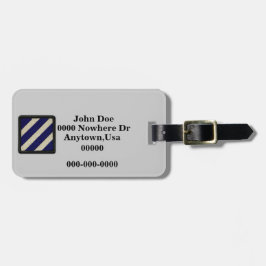 第3回INF DIV歩兵師団退役軍人ベット ラゲッジタグ