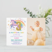 第3回Unicorn誕生日招待状（写真あり） 招待状 (スタンド正面)