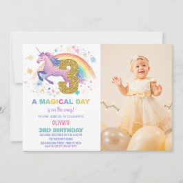 第3回Unicorn誕生日招待状(写真あり) 招待状