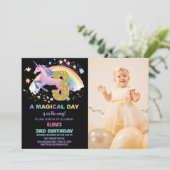 第3回Unicorn誕生日招待状（写真あり） 招待状 (スタンド正面)