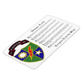 第3大隊 – 第75レンジャー連隊磁石4x6 マグネット (左側)