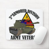 第3広告の獣医- M-48 Pattonタンク マウスパッド (マウス)