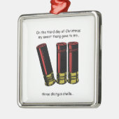 第3日のレッドネックのクリスマス メタルオーナメント (左)