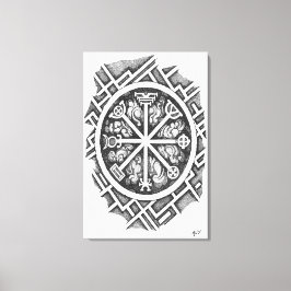 第3星形五角形水銀 キャンバスプリント