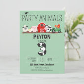 第3期パーティーアニマルファーム誕生日 招待状 (スタンド正面)