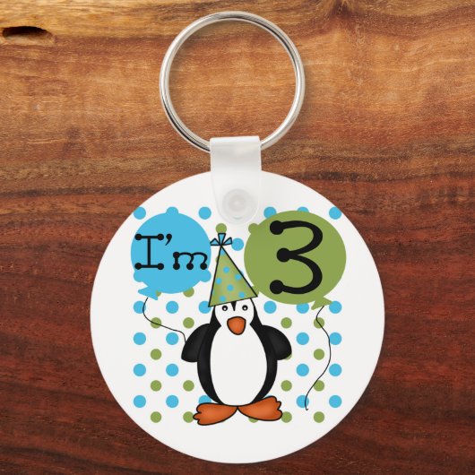 第3期ペンギン誕生日Tシャツとギフト キーホルダー (正面)