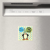 第3期ペンギン誕生日Tシャツとギフト マグネット (インサイチュ (食洗機))