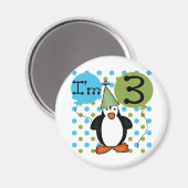 第3期ペンギン誕生日Tシャツとギフト マグネット (正面/裏面)
