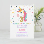 第3期ユニコーン誕生日招待状 招待状 (スタンド正面)