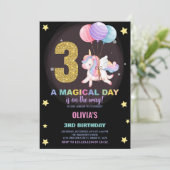 第3期ユニコーン誕生日招待状 招待状 (スタンド正面)