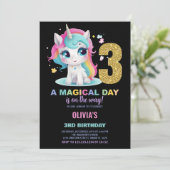 第3期ユニコーン誕生日招待状 招待状 (スタンド正面)
