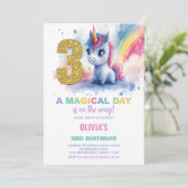 第3期ユニコーン誕生日招待状 招待状 (スタンド正面)