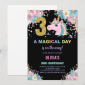 第3期ユニコーン誕生日招待状 招待状 (正面/裏面)