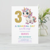第3期ユニコーン誕生日招待状 招待状 (スタンド正面)