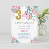 第3期ユニコーン誕生日招待状 招待状 (スタンド正面)