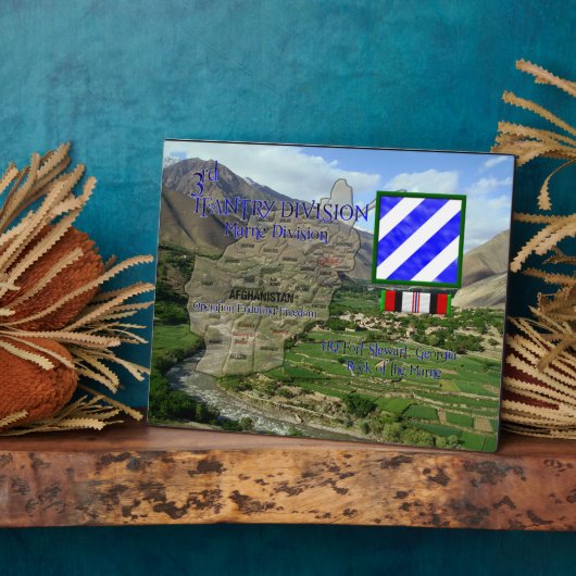 第3期小児科OEF退役軍人プラーク フォトプラーク (側面)