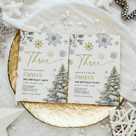 第3期招待状ウィンター3誕生日 招待状