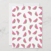 第3期招待状 |熱帯スイカピンク 招待状 (裏面)