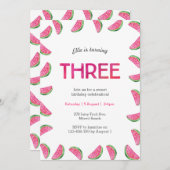 第3期招待状 |熱帯スイカピンク 招待状 (正面/裏面)