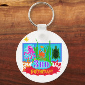 第3期海中冒険誕生日Tシャツ キーホルダー (正面)