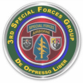 第3期特殊作戦群ビニール車 シール (正面)