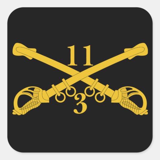 第3期第11騎兵連隊 スクエアシール (正面)