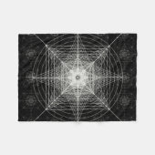 第3次元の神聖な幾何学 フリースブランケット (正面(横))